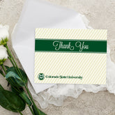 Fan Frenzy Gifts Colorado State Rams Officially Licensed Green Script Ram Thank You Card 10-pack